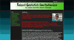 Desktop Screenshot of biologisch-vertraegliche-zahnmedizin.de